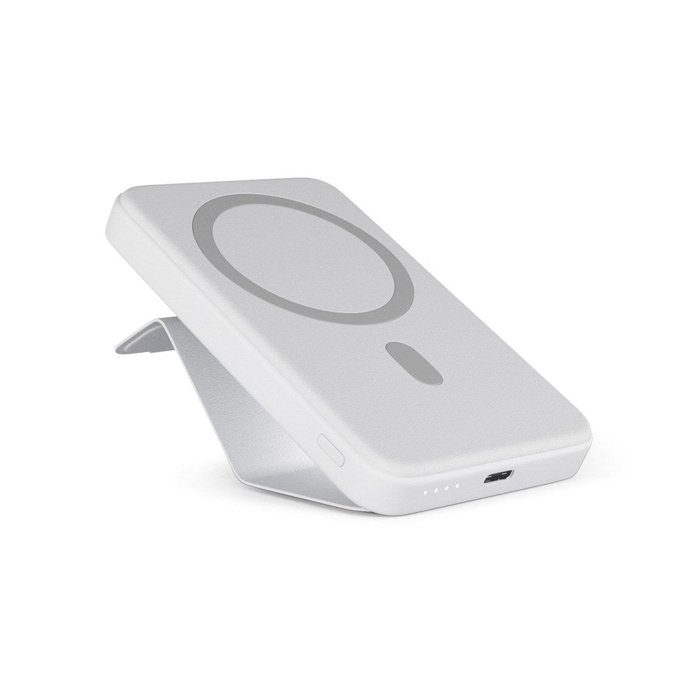 Epico Mag+ Stativ Aluminium Powerbank 7000 mAh/20W - MagSafe-kompatibel - Hvit