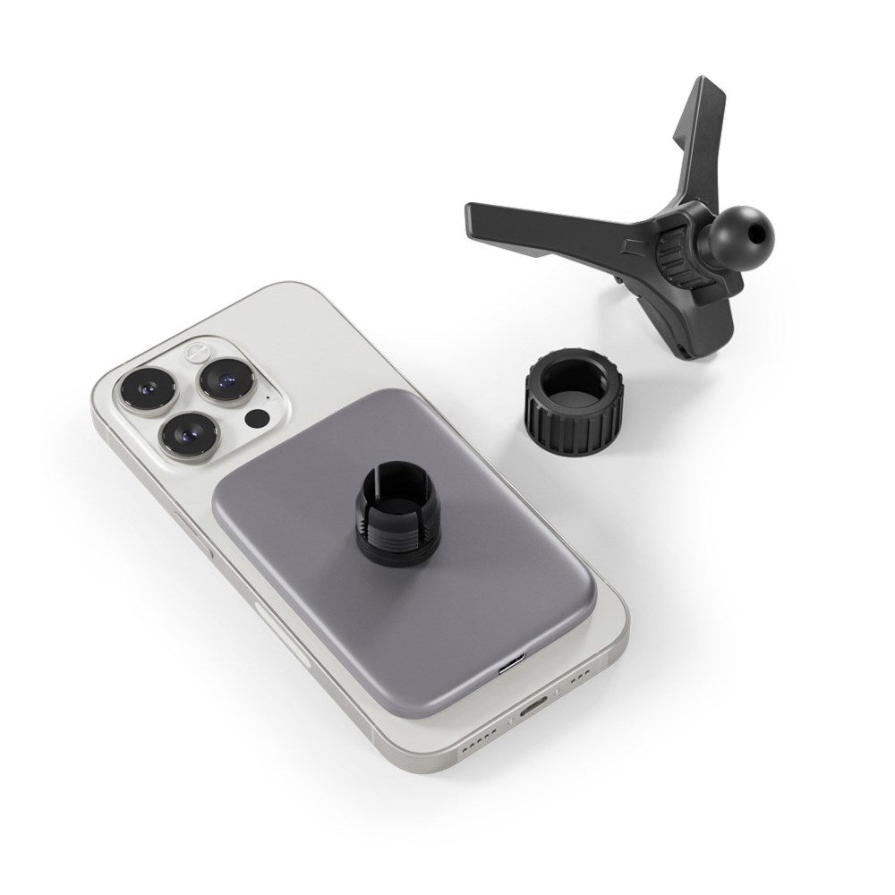 Epico Qi2 Mag+ billader - 15W trådløs lading - MagSafe-kompatibel - Hvit