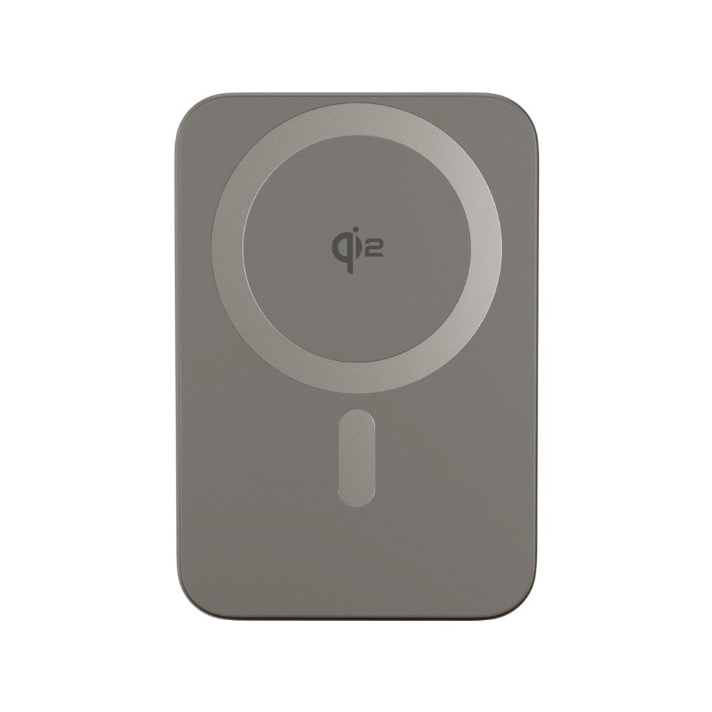 Epico 20W UltraPack EM71 10 000 mAh Alu Mag+ Power Bank - m. USB-C - MagSafe-kompatibel - Qi2 - Grå