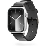 Apple Watch (38/40/SE/41/42 mm) - Epico ekte lærreim - svart