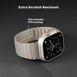 Apple Watch (42/44/SE/45/46/49) Epico UNUM Rustfri Stålrem - Titanium