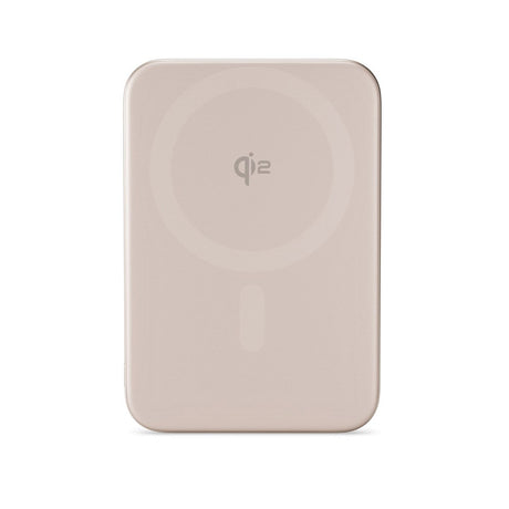 Epico 15W UltraPack EM51 5000 mAh Slim Alu Mag+ Power Bank - m. USB-C - Qi2 / MagSafe kompatibel - Desert Titanium