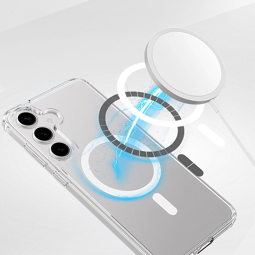 Spello Mag+ Clear Case - Samsung Galaxy S25+ (Plus) - MagSafe Kompatibel - Gennemsigtig