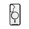Spello Mag+ Rugged Cover - Samsung Galaxy S24 / S25 - MagSafe Kompatibel - Gennemsigtig / Sort