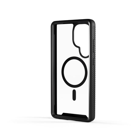 Spello Mag+ Robust deksel - Samsung Galaxy S25 Ultra - MagSafe-kompatibel - Gjennomsiktig / Svart