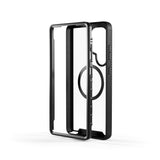 Spello Mag+ Robust deksel - Samsung Galaxy S25 Ultra - MagSafe-kompatibel - Gjennomsiktig / Svart