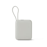 Epico UltraPack 35W Power Bank 10000 mAh w. USB-C-port og uttrekkbar USB-C-kabel - Grå