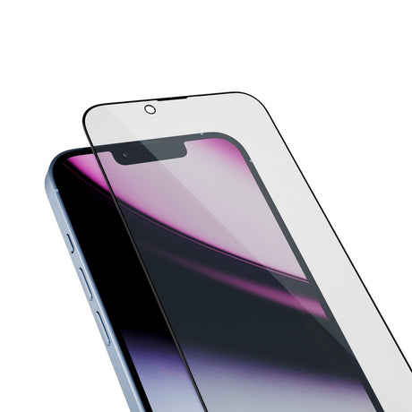 Epico - iPhone 16e / 14 / 13 / 13 Pro AntiBlue Glass 3D Skærmbeskyttelsesglas - Installationsramme - Gennemsigtig