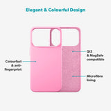 Epico Silicone Pro Mag+ Cover - iPhone 17 Pro - MagSafe Kompatibel - Hot Pink