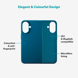 Epico Silicone Pro Mag+ Cover - iPhone 17 - MagSafe Kompatibel - Petrol Blue