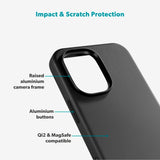 Epico Leather Pro Mag+ Cover - iPhone 17 - MagSafe Kompatibel - Sort