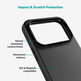 Epico Leather Pro Mag+ Cover - iPhone 17 Pro - MagSafe Kompatibel - Sort