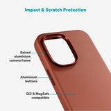 Epico Leather Pro Mag+ Cover - iPhone 17 - MagSafe Kompatibel - Brun