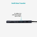 7-i-1 Multimedia Hub 8K - Epico - Midnight