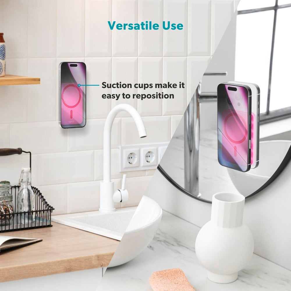 Epico Mag+ Sugekop Mobilholder - MagSafe Kompatibel - Pink