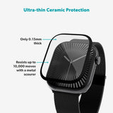 Epico - Apple Watch 11 / 10 (42mm) SlimCeramic 3D Glass m. Installationsværktøj - Gennemsigtig