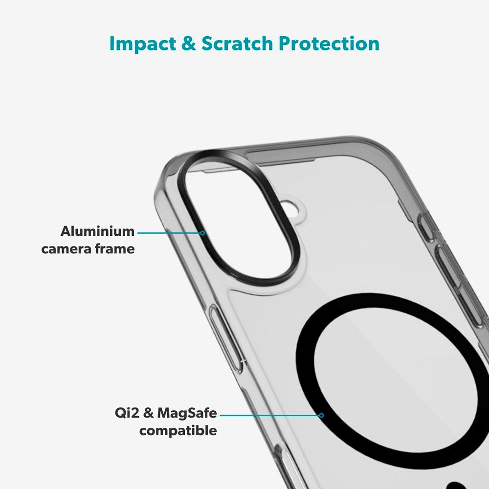 Epico iPhone 17 SlimGlass Pro Mag+ Cover - MagSafe Kompatibel - Sort