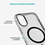 Epico iPhone 17 SlimGlass Pro Mag+ Cover - MagSafe Kompatibel - Sort