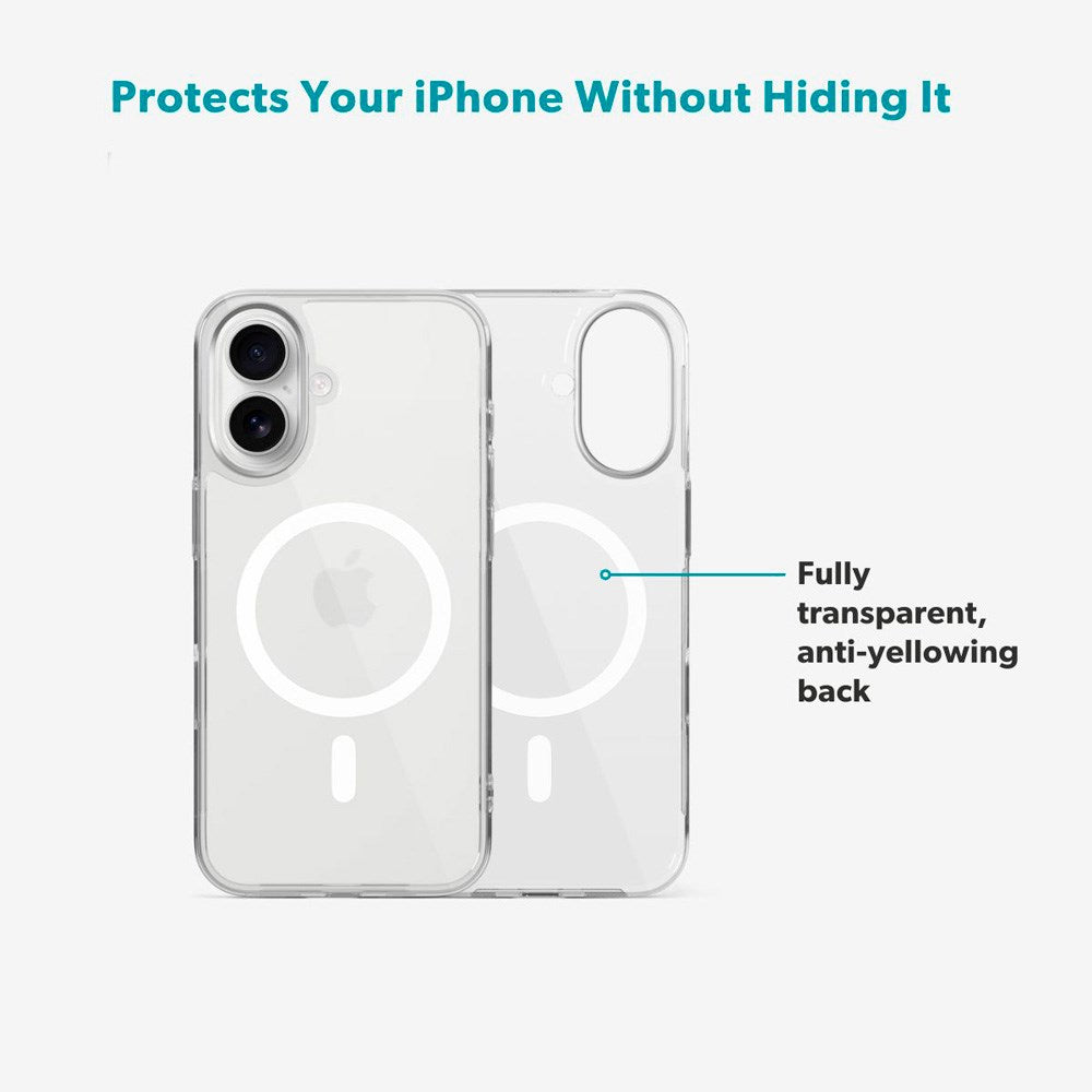 Epico iPhone 17 SlimGlass Pro Mag+ Cover - MagSafe Kompatibel - Gennemsigtig