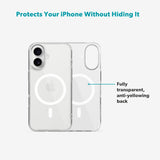 Epico iPhone 17 SlimGlass Pro Mag+ Cover - MagSafe Kompatibel - Gennemsigtig