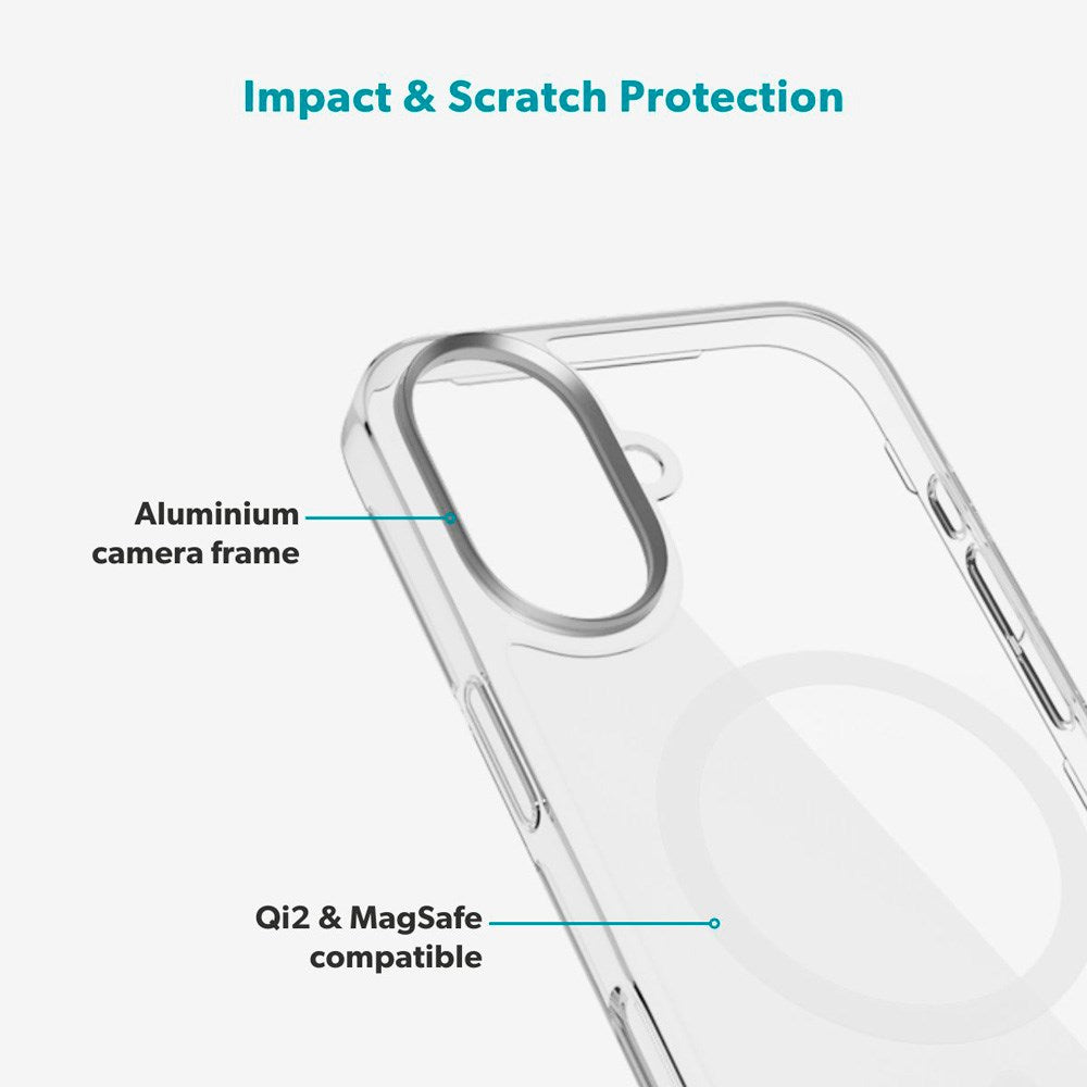 Epico iPhone 17 SlimGlass Pro Mag+ Cover - MagSafe Kompatibel - Gennemsigtig