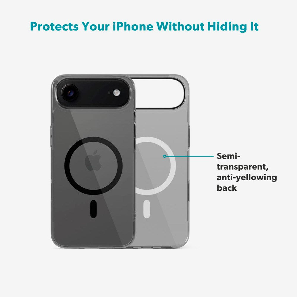 Epico iPhone Air SlimGlass Pro Mag+ Cover - MagSafe Kompatibel - Sort