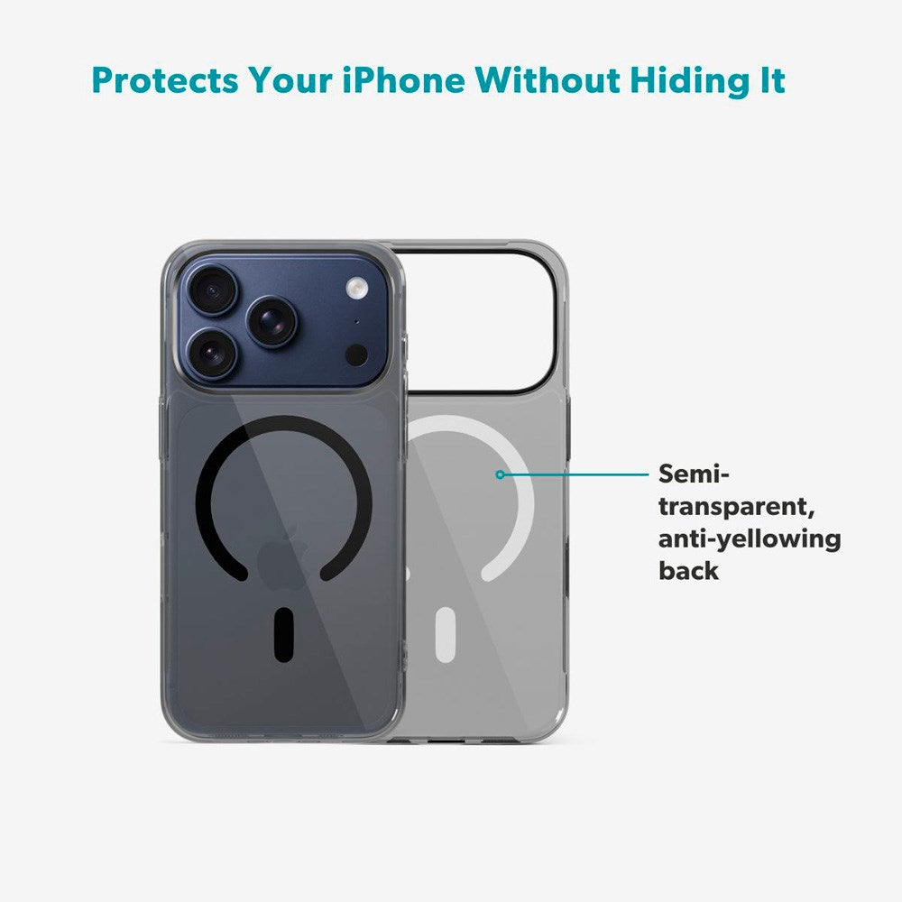 Epico iPhone 17 Pro Max SlimGlass Pro Mag+ Cover - MagSafe Kompatibel - Sort