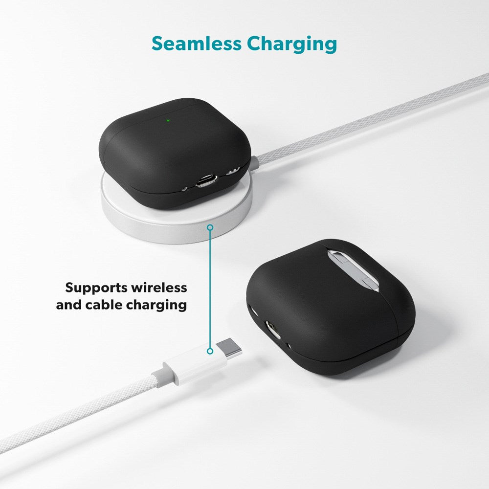 Epico - Apple AirPods Pro (3. gen.) Ægte Læder Cover - Sort