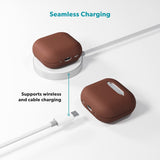 Epico - Apple AirPods Pro (3. gen.) Ægte Læder Cover - Brun