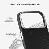 iPhone 17 Pro Epico SlimAramid Mag+ Bagsidecover - MagSafe Kompatibel - Sort