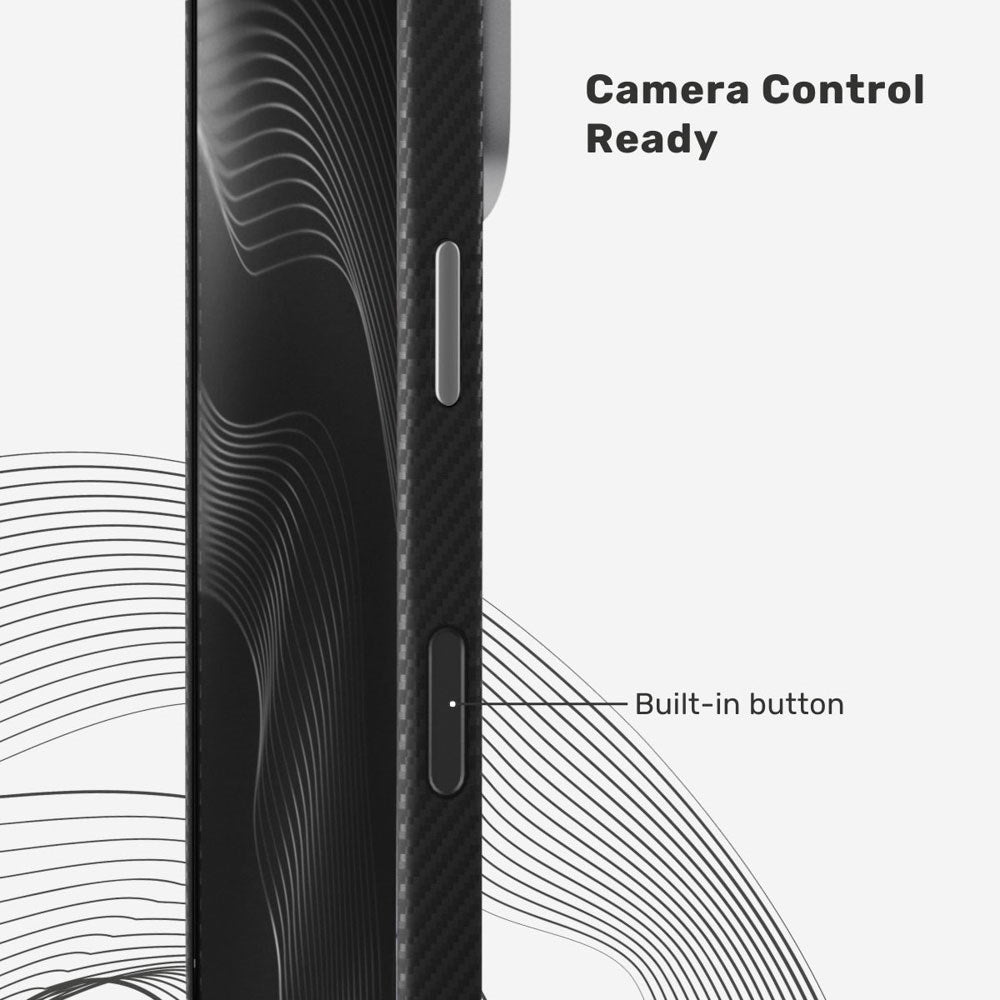 iPhone 17 Pro Epico UNUM FlexAramid Mag+ Bagside Cover - MagSafe Kompatibel - Sort