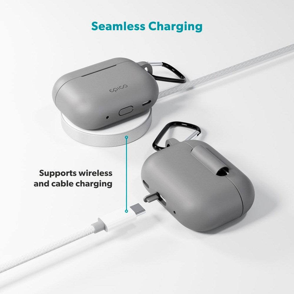 Epico - Apple AirPods Pro (3. gen.) Outdoor Silicone Cover - Grå