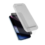 Epico - iPhone 15 Pro - Privacy Glass 3D Skærmbeskyttelsesglas m. Installationsramme - Gennemsigtig