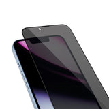 Epico - iPhone 15 Pro - Privacy Glass 3D Skærmbeskyttelsesglas m. Installationsramme - Gennemsigtig