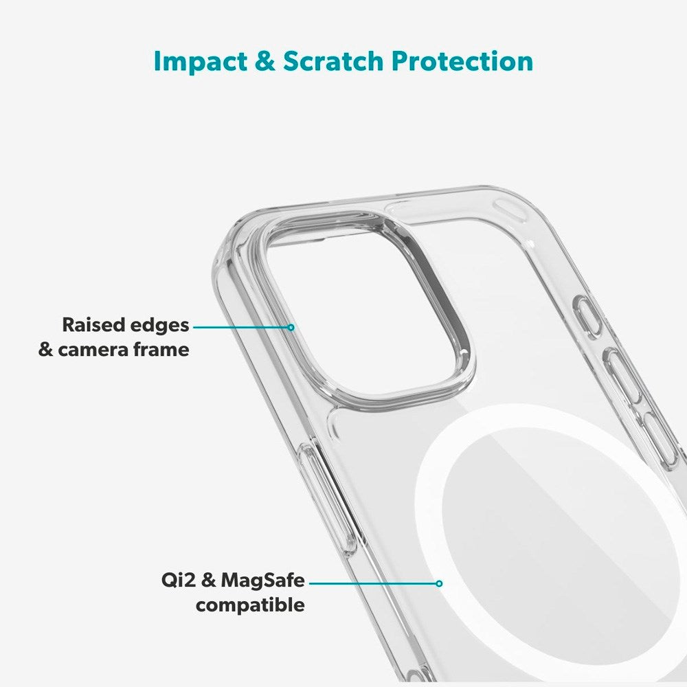 iPhone 17 Epico Beskyttelsessæt - MagSafe Bagsidecover & Skærmbeskyttelse - Gennemsigtig