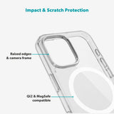 iPhone 17 Epico Beskyttelsessæt - MagSafe Bagsidecover & Skærmbeskyttelse - Gennemsigtig