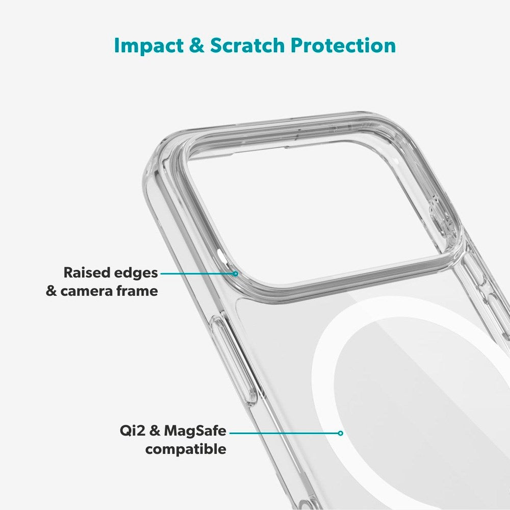 iPhone 17 Pro Max Epico Beskyttelsessæt - MagSafe Bagsidecover & Skærmbeskyttelse - Gennemsigtig