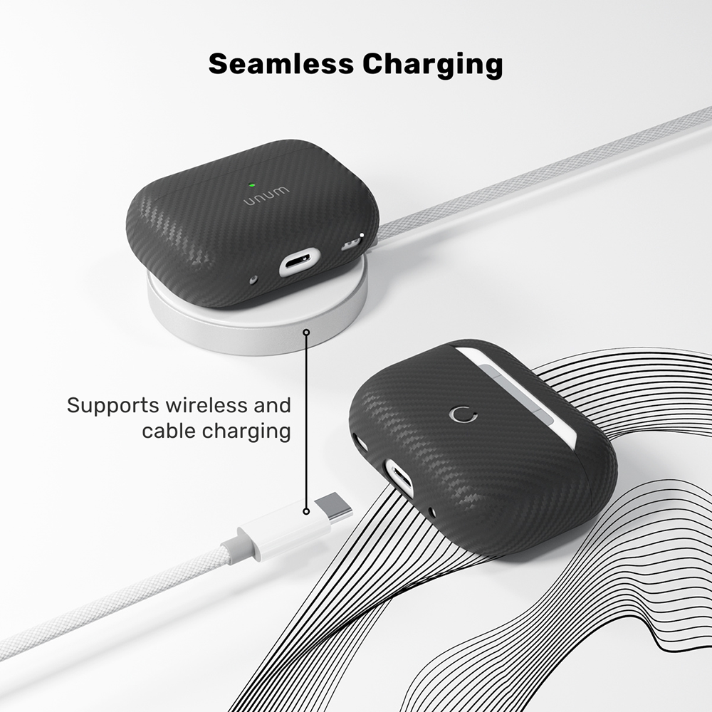 Appel AirPods Pro (3. gen.) Epico UNUM Aramid Case - Sort