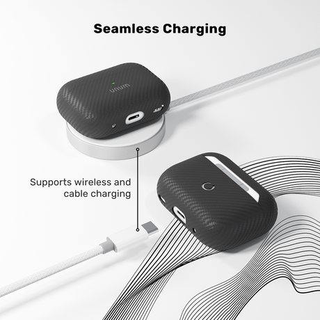 Appel AirPods Pro (3. gen.) Epico UNUM Aramid Case - Sort
