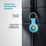 Epico Silikone Cover til Apple AirTag 1. & 2. Gen. - Lyseblå