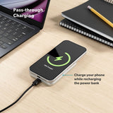 Epico 15W UltraPack EM51 5000 mAh Slim Alu Mag+ Power Bank - m. USB-C - Qi2 / MagSafe Kompatibel - Silver