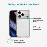 Epico iPhone 17 Pro Max Tile Mag+ Bagside Cover - MagSafe Kompatibel - Gennemsigtig / Hvid