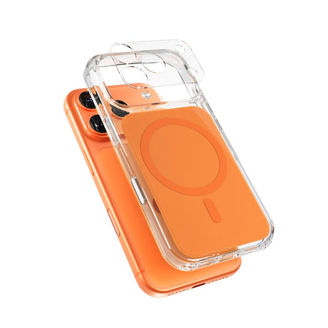 Epico iPhone 17 Pro Max Tile Mag+ Bagside Cover - MagSafe Kompatibel - Gennemsigtig / Orange