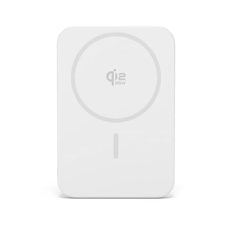 Epico UltraPack EM55 Trådløs PowerBank - 25W & 5000 mAh - Qi2 / MagSafe Kompatibel - Sølv