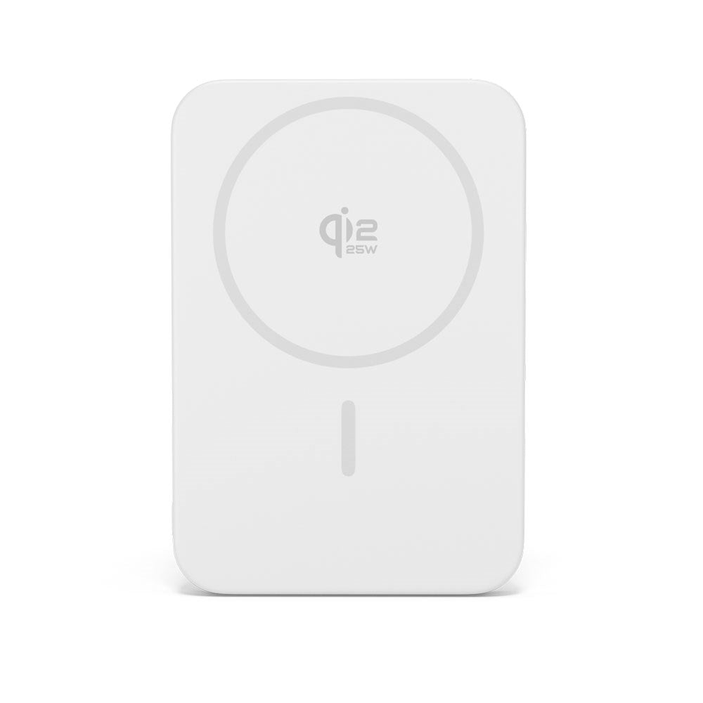 Epico UltraPack EM75 Trådløs PowerBank - 25W & 10.000 mAh - Qi2 / MagSafe Kompatibel - Sølv