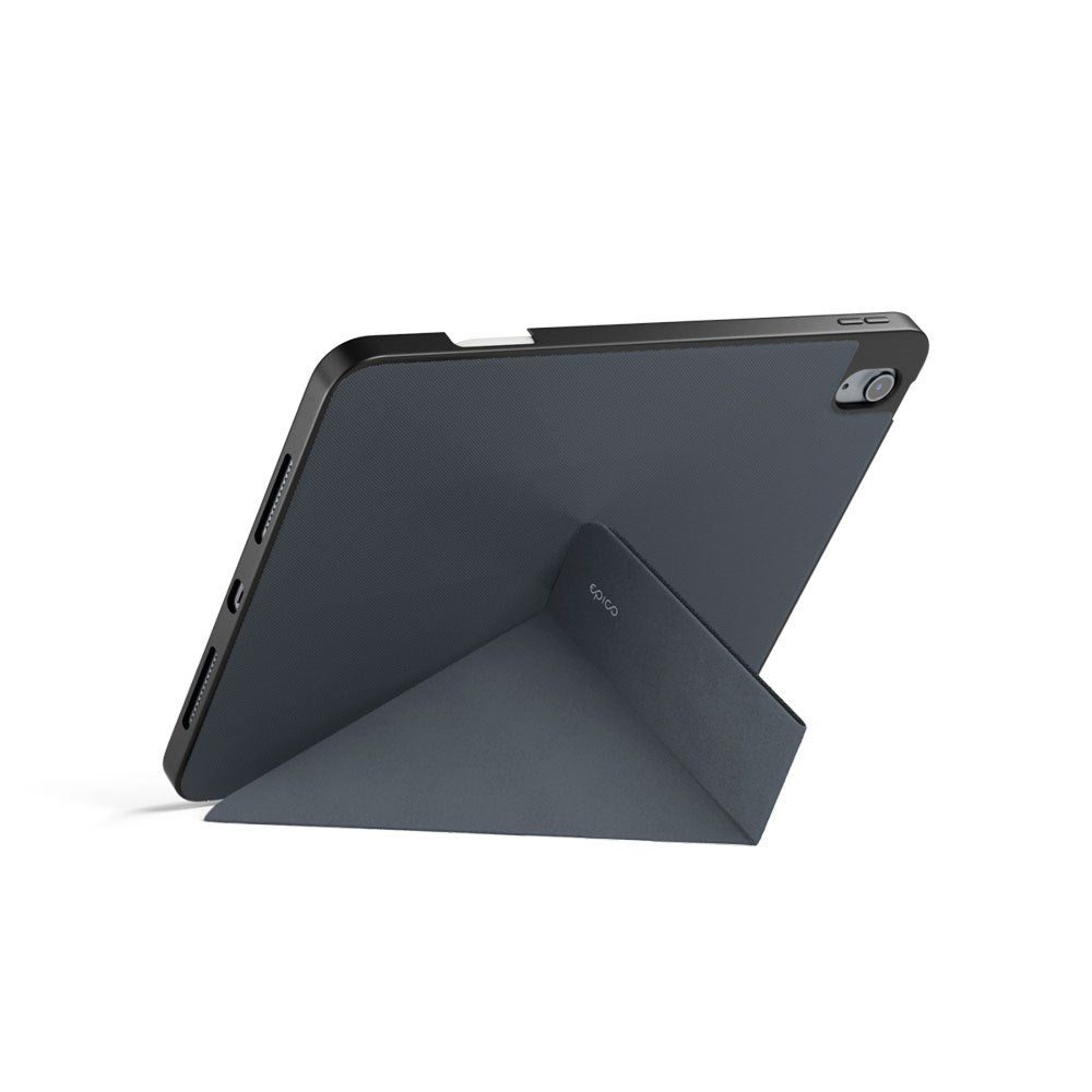 iPad 11" (2025) / 10.9" (2024 / 2022) Epico SolidWoven Flip Cover m. Ståfunktion - Sort