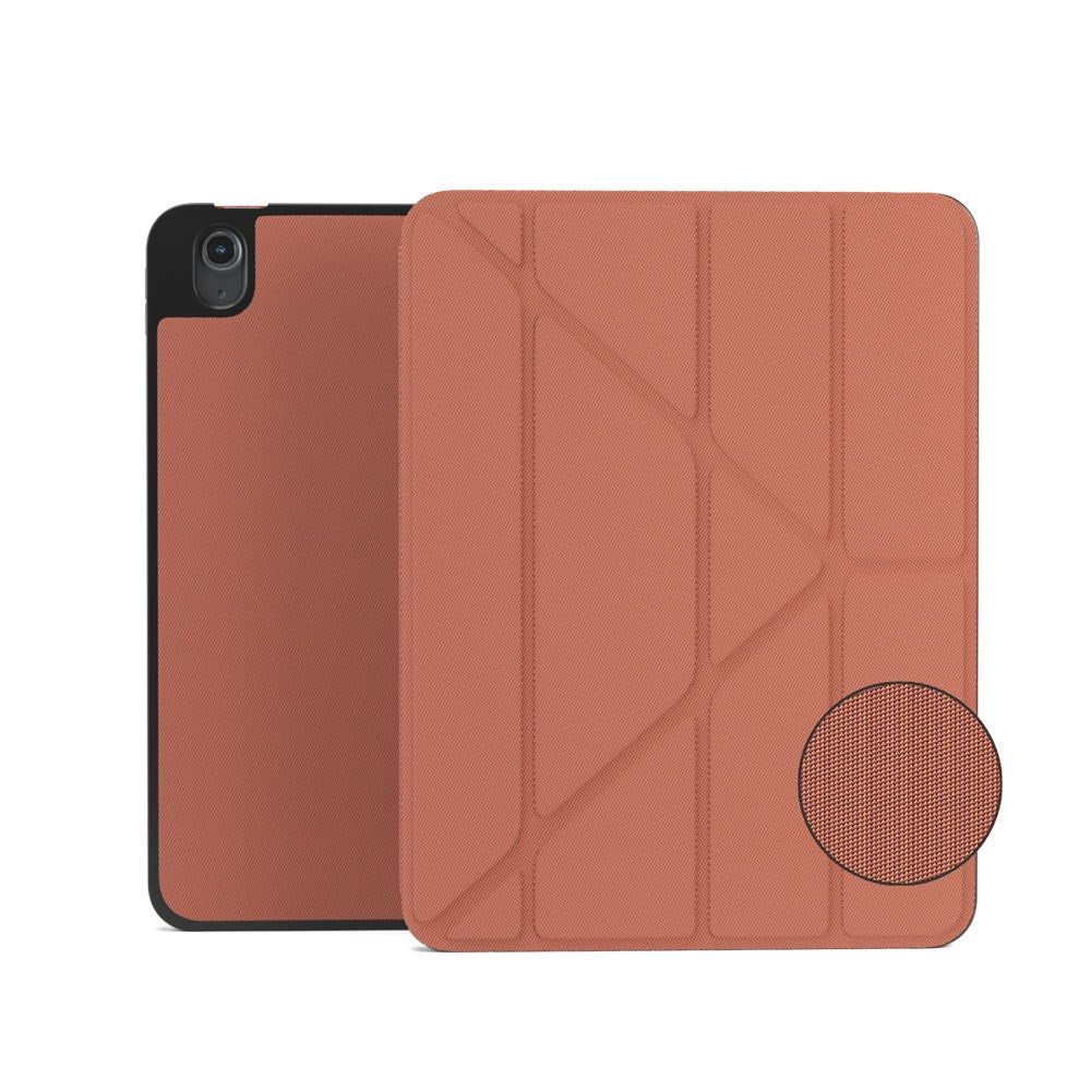iPad 11" (2025) / 10.9" (2024 / 2022) Epico SolidWoven Flip Cover m. Ståfunktion - Sienna