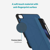 iPad Air 11-10.9" (2026-2020) / Pro 11" (2022-2018) Epico SolidWoven Flip Cover m. Ståfunktion - Blå