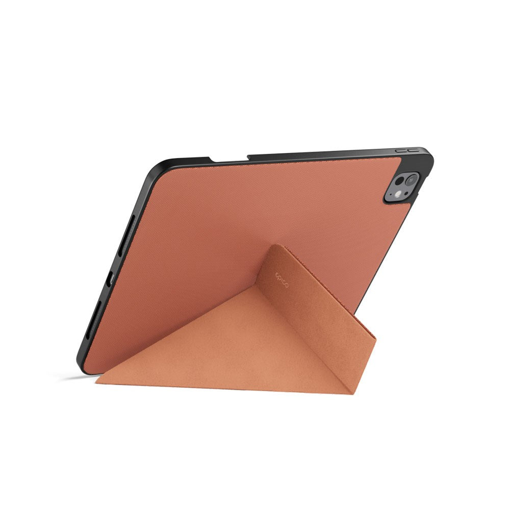 iPad Air 11-10.9" (2026-2020) / Pro 11" (2022-2018) Epico SolidWoven Flip Cover m. Ståfunktion - Sienna