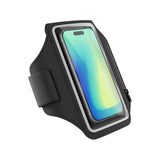Spello Smartphone Løbearmbånd m. Refleks - Maks. 6.9" - Sort / Gennemsigtig